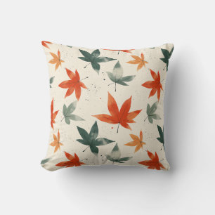 Autumn Leaves Pattern Cushion