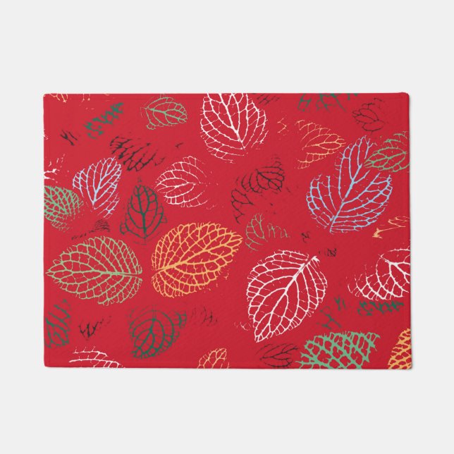 Autumn, Leaves Pattern Doormat (Front)