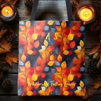 Autumn Leaves Pattern – Elegant Botanical Fall Tote Bag