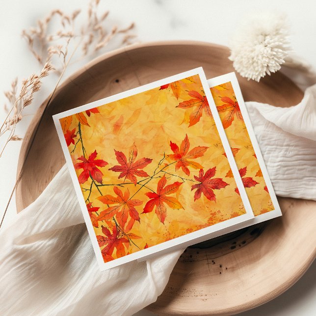 Autumn Leaves Pattern – Fall  Napkin (Creator Uploaded)