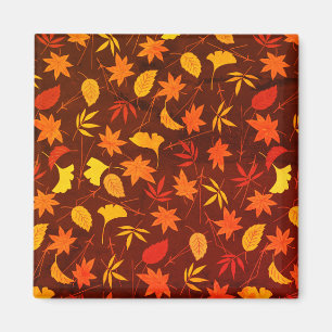 Autumn Leaves Pattern Magnet