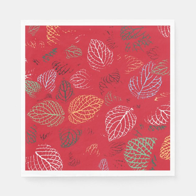 Autumn, Leaves Pattern Napkin (Front)