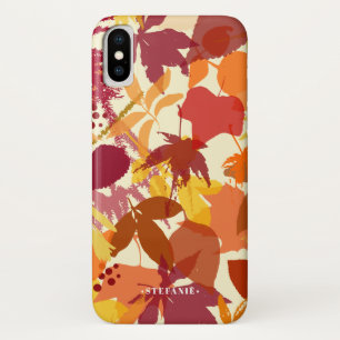 Autumn Leaves Pattern Personalised Case-Mate iPhone Case