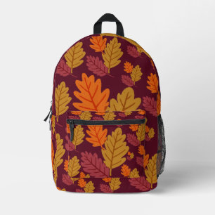 Autumn Leaves Pattern   Printed Backpack