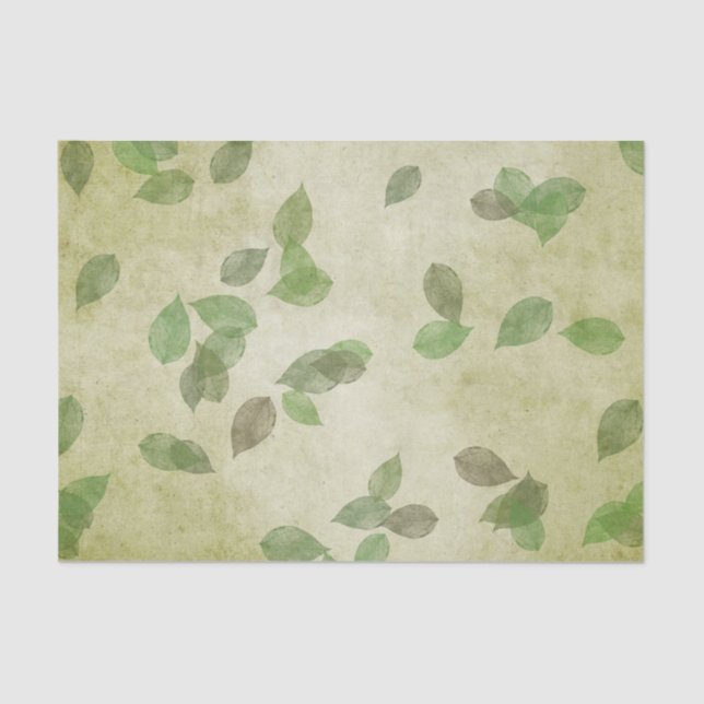 Autumn Leaves Pattern Tissue Paper (Front)
