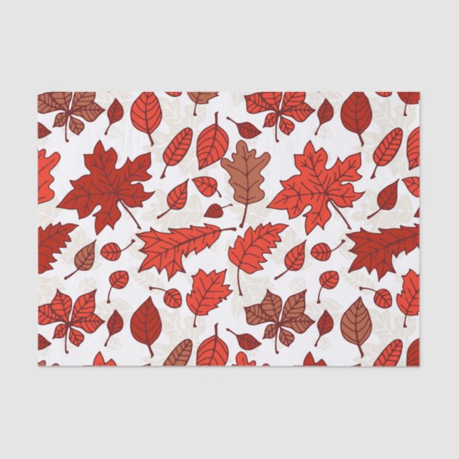 Autumn leaves pattern tissue paper (Front)