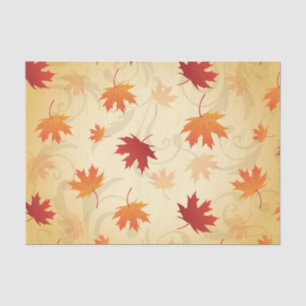 Autumn Leaves Pattern Tissue Paper