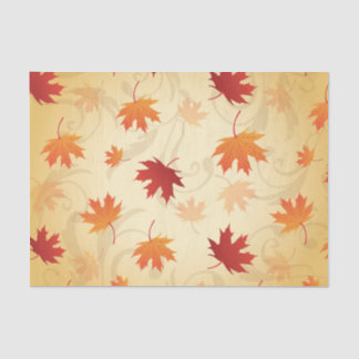 Autumn Leaves Pattern Tissue Paper