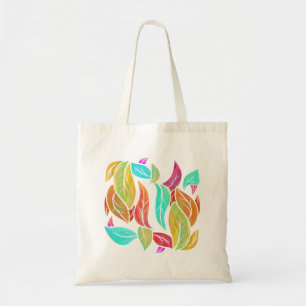 Autumn leaves pattern tote bag
