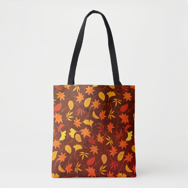 Autumn Leaves Pattern Tote Bag (Front)