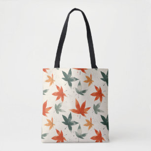 Autumn Leaves Pattern Tote Bag