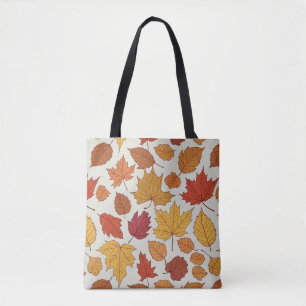 Autumn Leaves Pattern Tote Bag