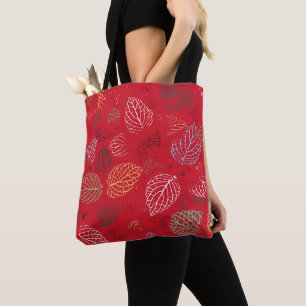 Autumn, Leaves Pattern Tote Bag