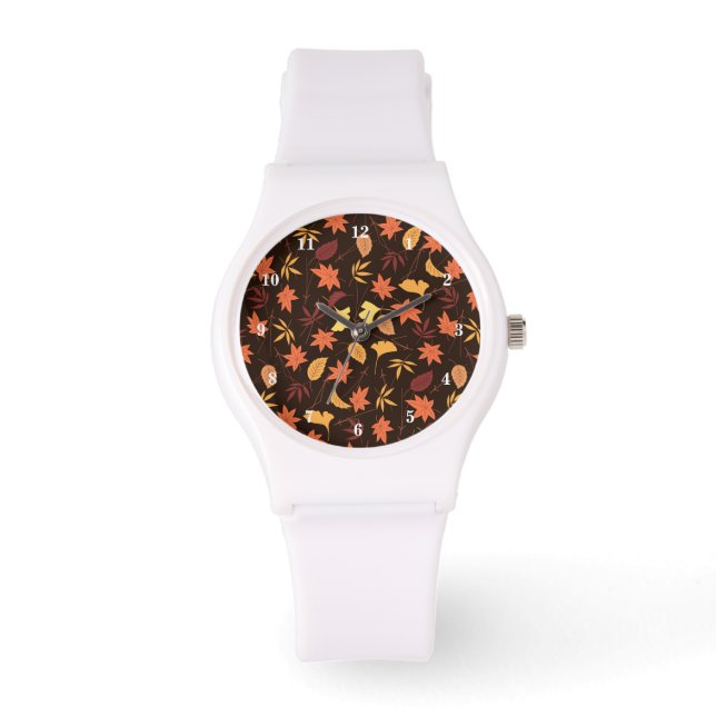 Autumn Leaves Pattern Watch (Front)