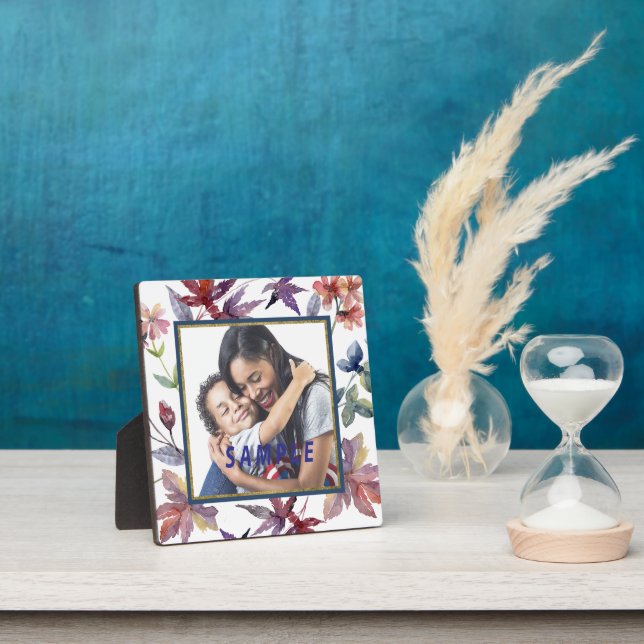 Autumn Leaves Photo Template Plaque (Insitu)