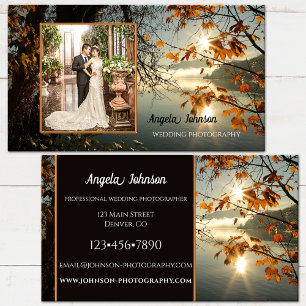 Autumn Leaves Photographer Business Card