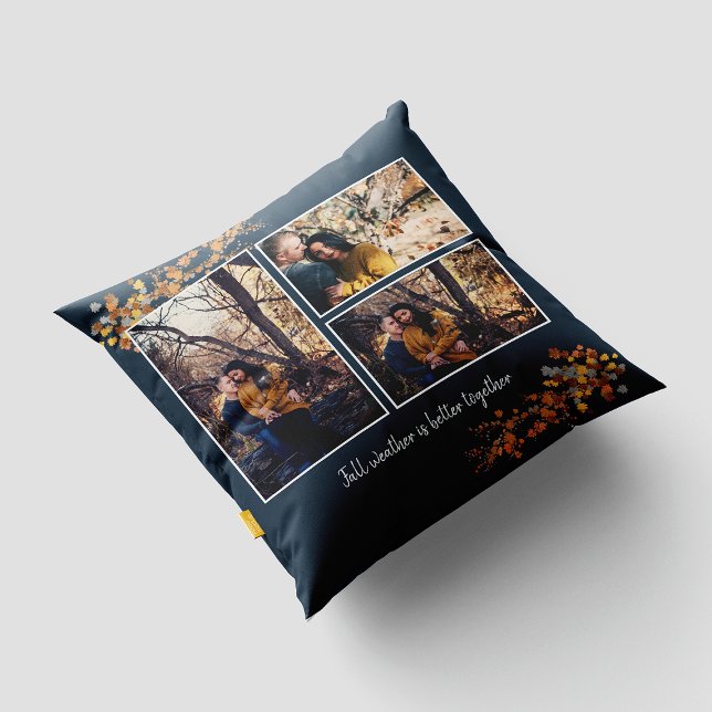 Autumn Leaves Photos Throw Pillow (Creator Uploaded)