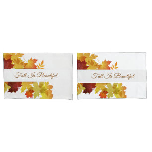 Autumn Leaves Pillowcase Set