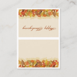Autumn Leaves Place Card