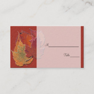 Autumn Leaves Placecards