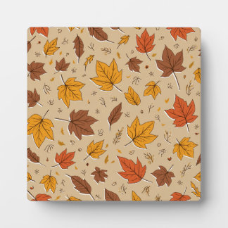 Autumn Leaves Plaque