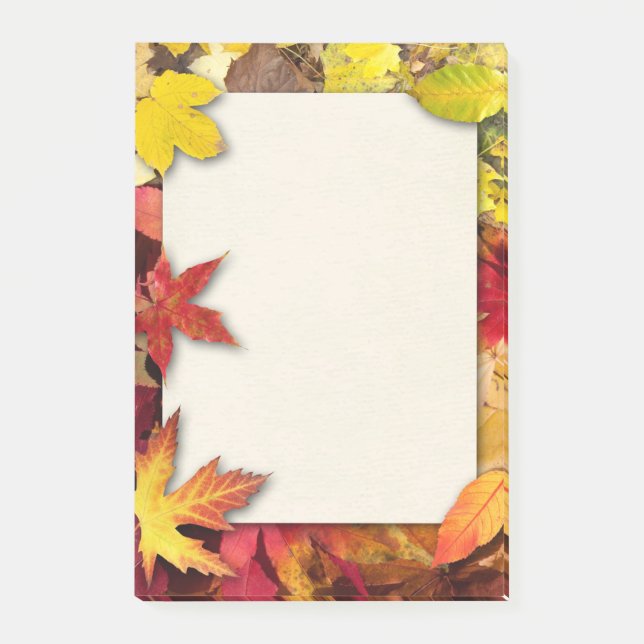 Autumn Leaves Post It Notes (Front)