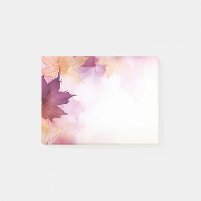 Autumn Leaves Post it Notes (Front)