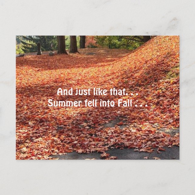 Autumn Leaves Postcard (Front)
