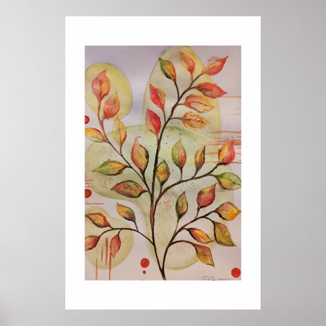Autumn leaves poster (Front)