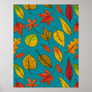 Autumn leaves poster