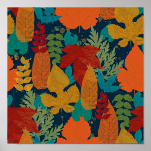 Autumn leaves poster