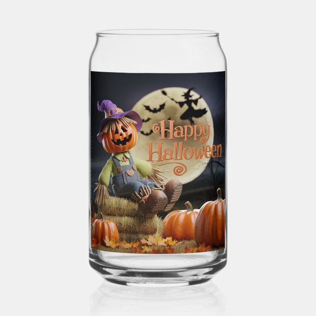 Autumn Leaves Pumpkin Mug Can Glass (Front)