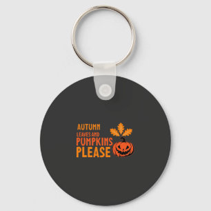Autumn Leaves Pumpkins Please Halloween Pumpkin Or Key Ring
