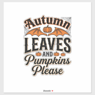 Autumn Leaves Pumpkins Please Vintage Fall_1