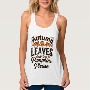 Autumn Leaves Pumpkins Please Vintage Fall_1 Singlet