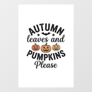 Autumn Leaves Pumpkins Please Vintage Halloween De