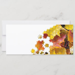 Autumn leaves puzzle-look image