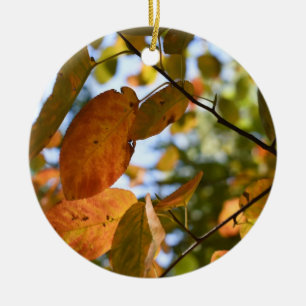 Autumn Leaves Riverside Park New York City Fall Ceramic Tree Decoration