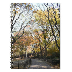 Autumn Leaves Riverside Park New York City NYC Spiral Notebook