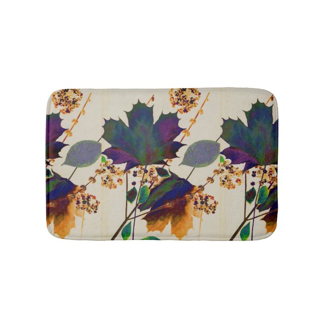 Autumn Leaves Royal Colours Bath Mat (Front)