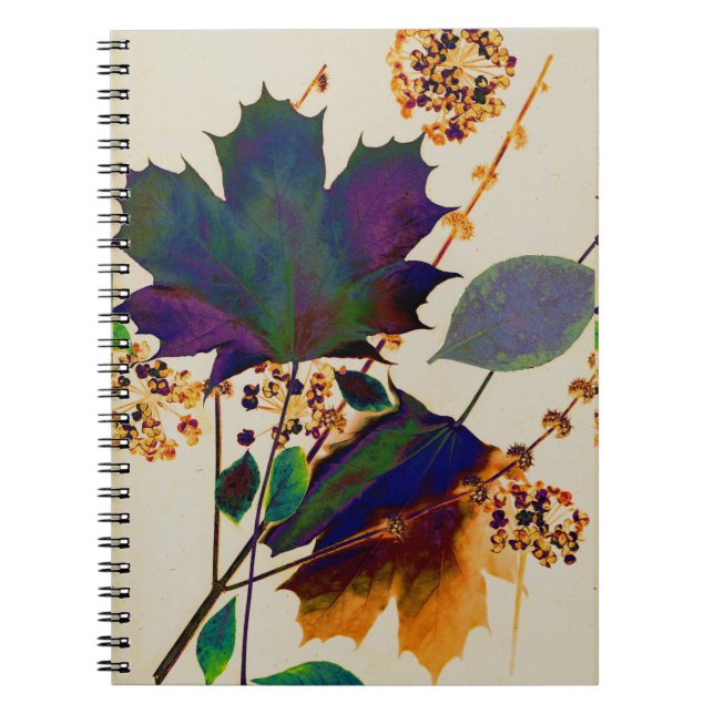 Autumn Leaves Royal Colours Notebook (Front)