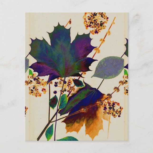 Autumn Leaves Royal Colours Paper Sheet (Front)