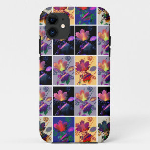 Autumn Leaves Rustic Patchwork Quilt Collage Case-Mate iPhone Case