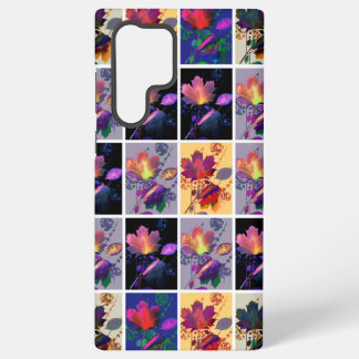 Autumn Leaves Rustic Patchwork Quilt Collage Samsung Galaxy Case