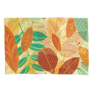 Autumn Leaves Seamless Pattern Pillowcase