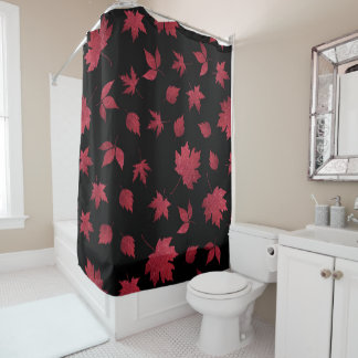 autumn leaves shower curtain
