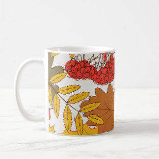 Autumn leaves, simple seamless pattern coffee mug