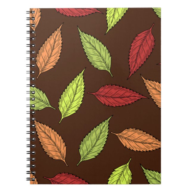 AUTUMN LEAVES SPIRAL NOTEBOOK (Front)