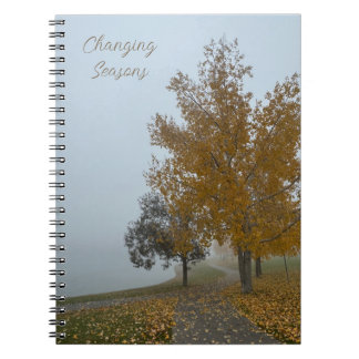 Autumn Leaves Spiral Photo Notebook