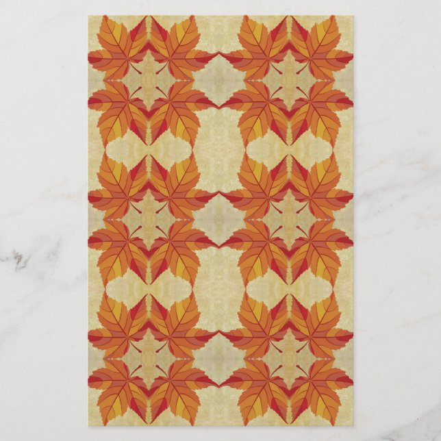 Autumn Leaves Stationery (Front)